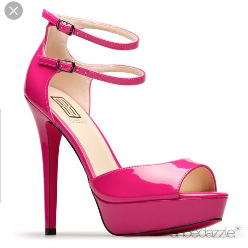 Shoe Dazzle Hot Pink Heels